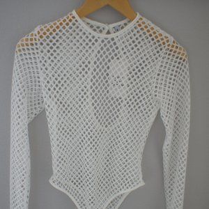 White Net Bodysuit